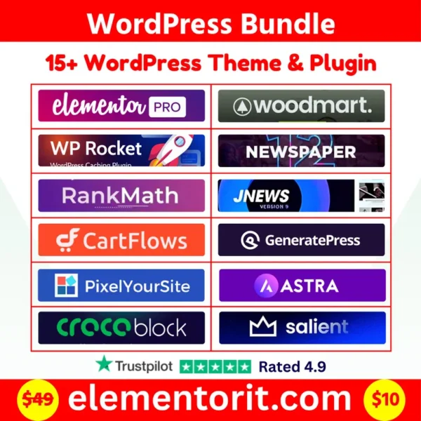 15+ Premium WordPress Theme & Plugin Bundle – Lifetime Access & Instant Download