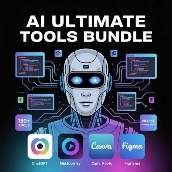 AI Tools & Plugins Mega Bundle – 150+ Productivity, Design, Coding & Content Resources