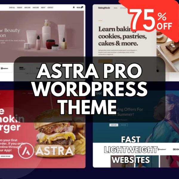 Astra Pro WordPress Theme – Responsive, SEO-Friendly Website Builder with WooCommerce Support