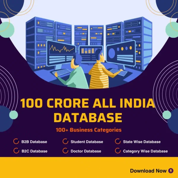100 Crore All India Business & Consumer Database Bundle for Marketing & Leads