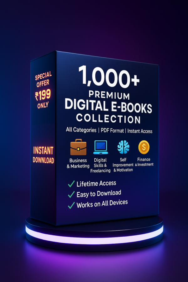 1000+ Premium Ebooks Bundle for Business, Skills & Self Growth