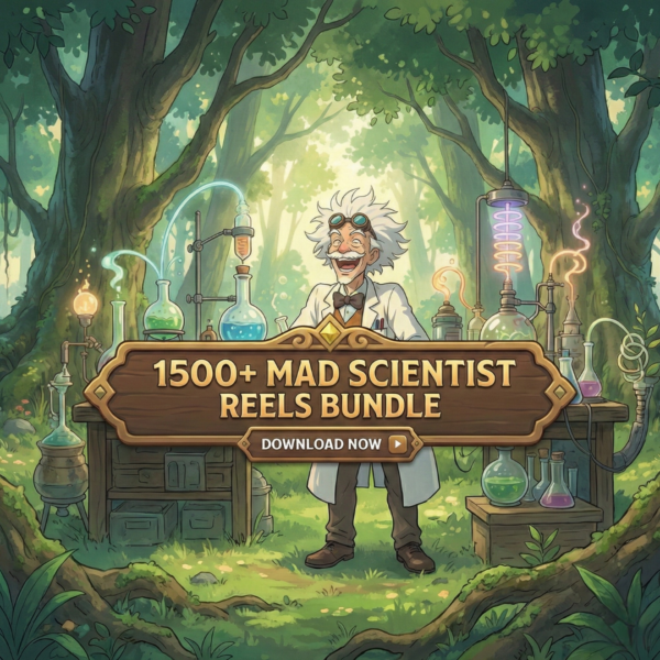 AI Mad Scientist Viral Reels Pack – 1500+ Short Videos