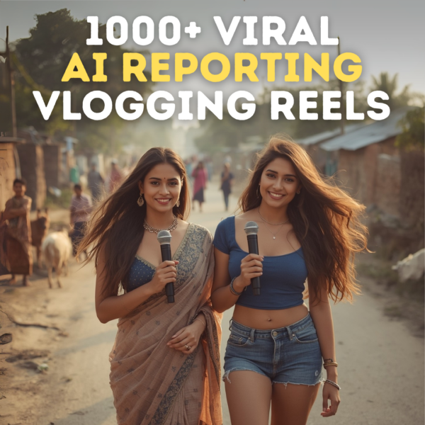 1000+ AI News Reporting Vlogging Reels Bundle