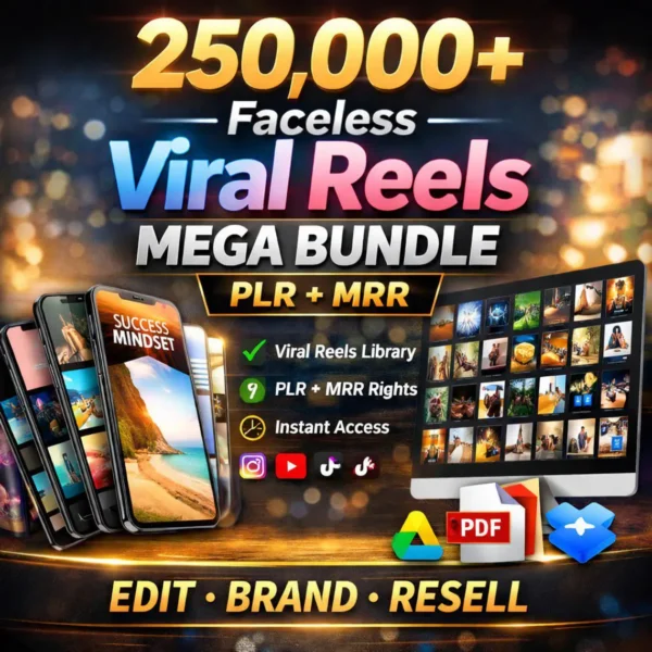 250K+ Faceless Viral Reels Bundle for Instagram, TikTok & YouTube Shorts