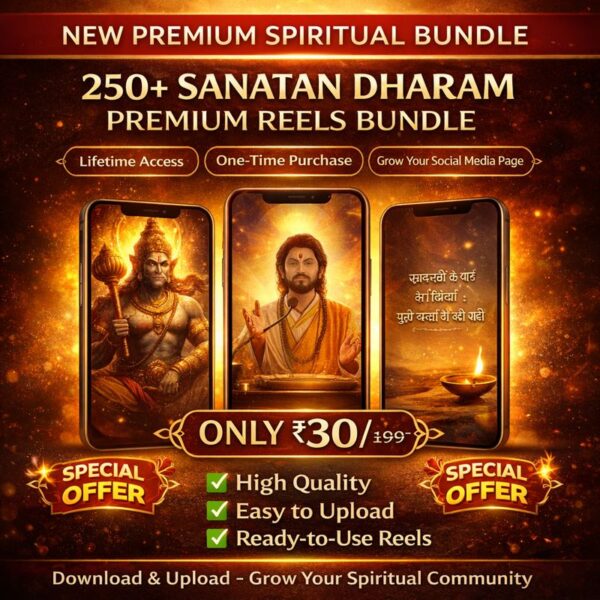 Sanatan Dharma Reels Bundle – 250+ HD Devotional Clips for Reels & Shorts