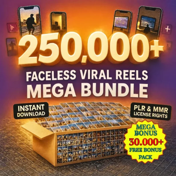 250K Faceless Viral Reels Bundle for Instagram & Shorts