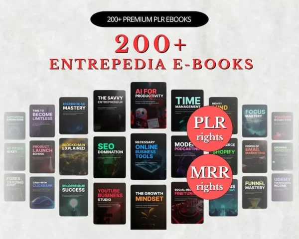 200+ Digital Marketing eBooks Bundle with Resell Rights