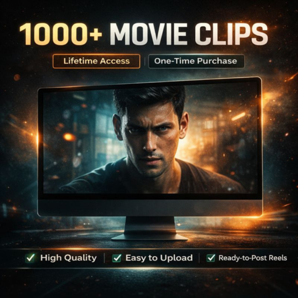 1000+ Viral Movie Clips for Reels & Shorts Content Bundle
