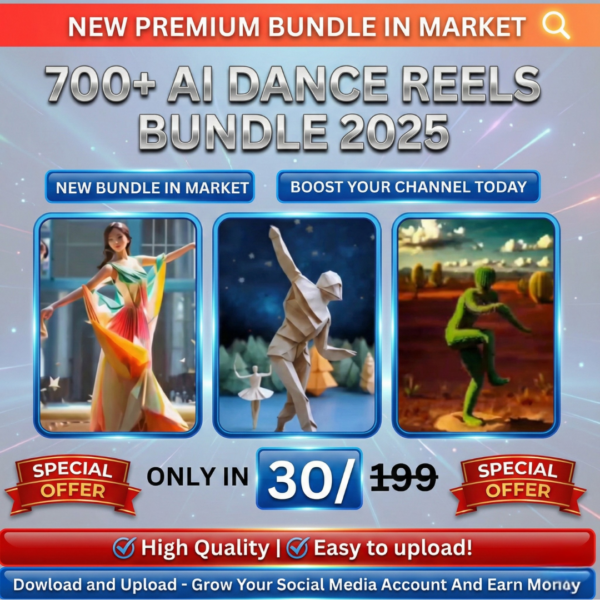 700+ AI Generated Viral Reels Bundle for Instagram, YouTube & Shorts