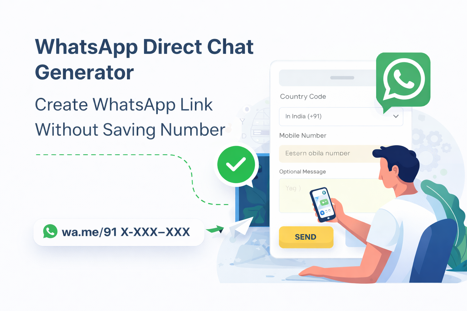 WhatsApp Direct Chat Generator – Create WhatsApp Link Without Saving the Number